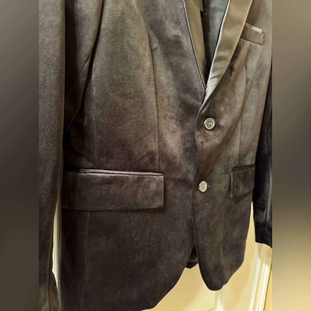 INC International Concepts Black Women’s Satin Trim Tuxedo Blazer Size Small NWT - Picture 2 of 11